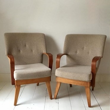 Pair of 1950s Bentwood Chairs