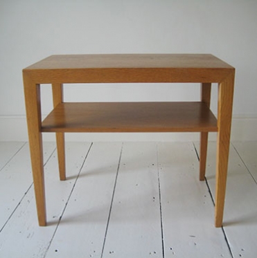 Oak Haslev Table with Shelf