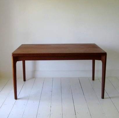 H Kjaernulf draw leaf dining table